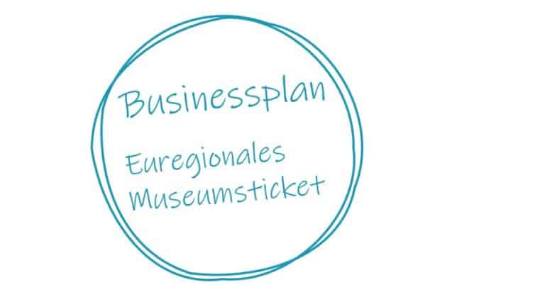 weiß-blaues Logo: Businessplan Euregionales Museumsticket